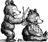 Bear Gets A Haircut Clip Art